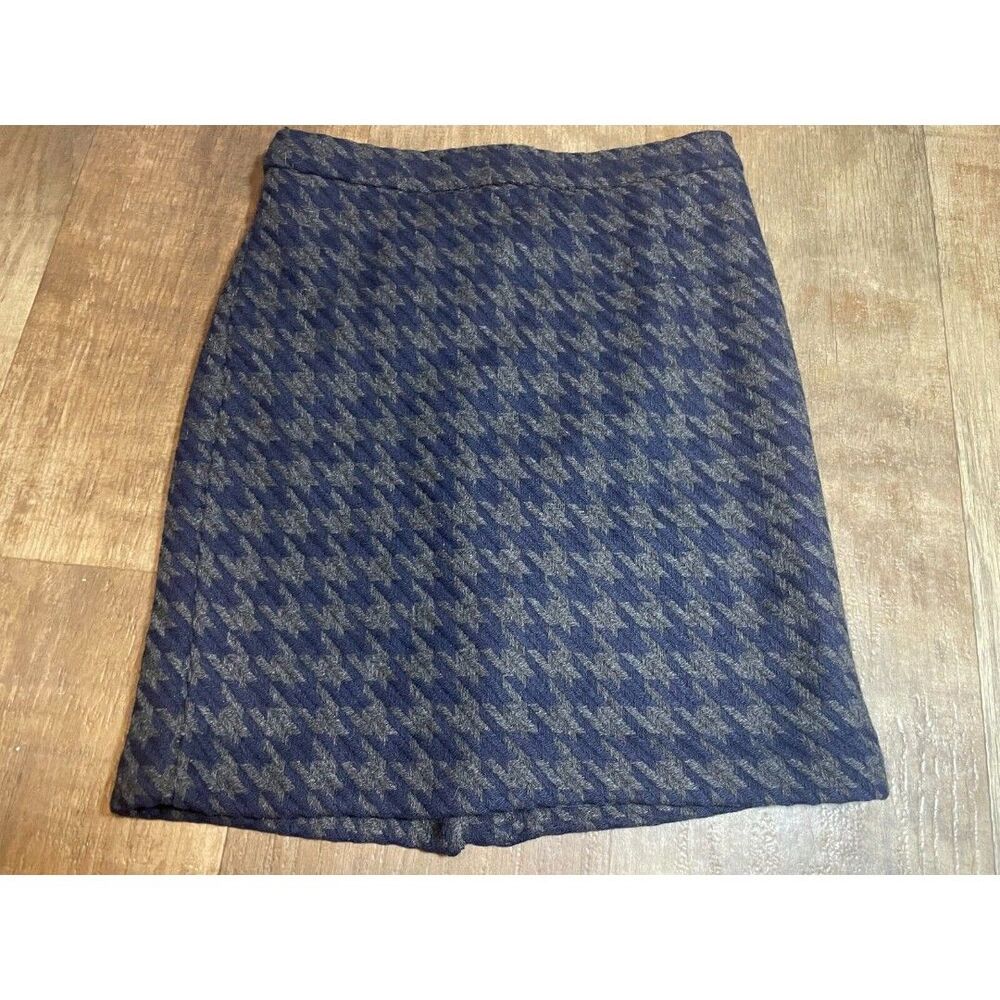 Tommy Hilfiger Skirt Womens Size 2 Blue Wool Blend